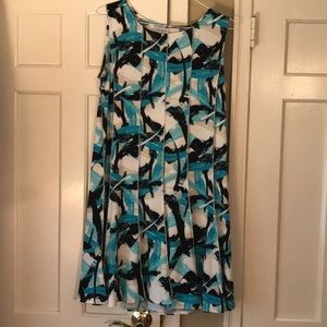 Patterned Sleeveless Dress